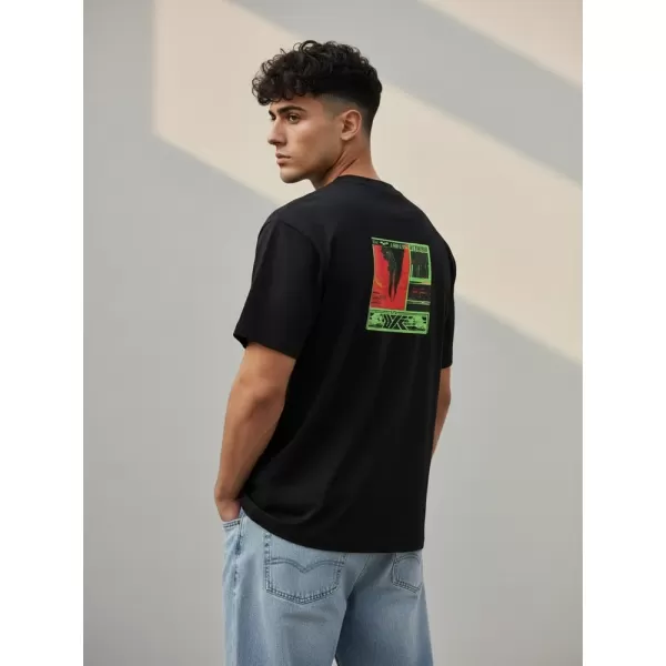  Herren-T-Shirt DSTREET RX5304 SCHWARZ 