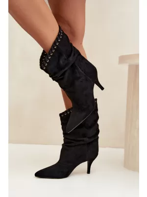 Damen-Stiefeletten BOTO 2568A SCHWARZ