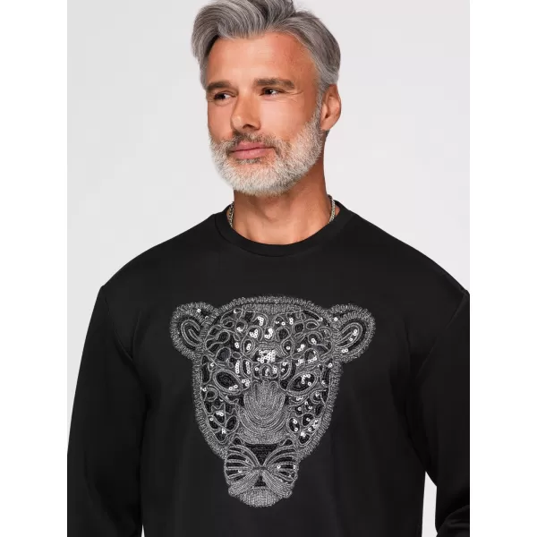  Herren-Sweatshirt OMBRE OM-SSNZ-0273 SCHWARZ 
