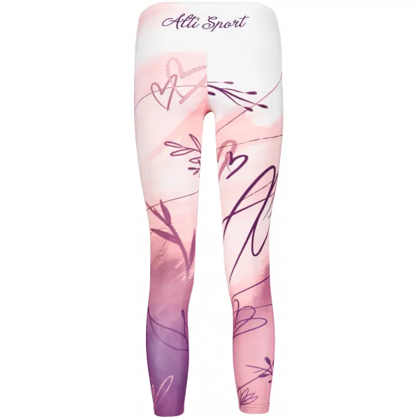  Lange Premium-Leggings für Damen (neue Größen) ALTISPORT VOJ/ALW083LEG05 WEIß ROSA 
