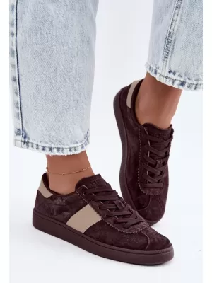Damen-Sneaker BIG STAR SHOES UU274438 BRAUNE/BEIGE SCHATTEN