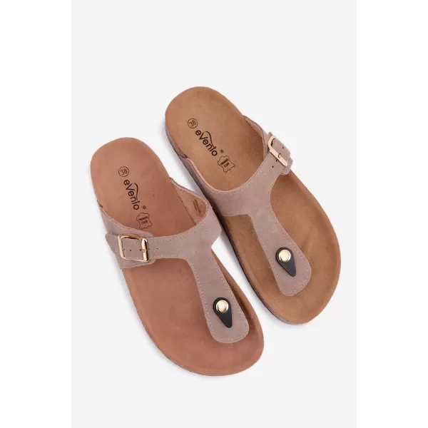  Damen-Flip-Flops BOTO 26SD21-101 BEIGE 