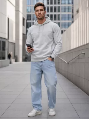 Herren-Sweatshirt DSTREET BX5471 HELLGRAU