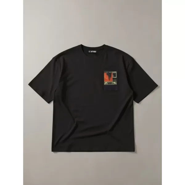  Herren-T-Shirt DSTREET RX5304 SCHWARZ 