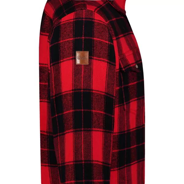  Herren-Flanellhemd NORDBLANC FEN NBSSM8369 ROT 