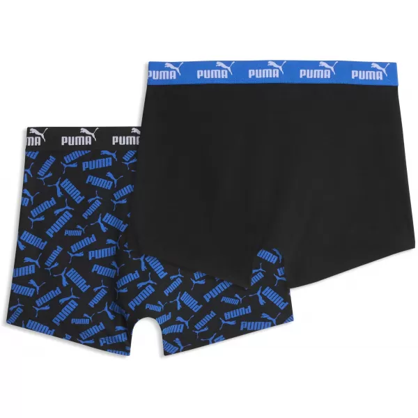  Herren-Boxershorts PUMA MEN ELEMENTS SCATTERED PRINT BOXERS 94780202 BLAU/SCHWARZ 