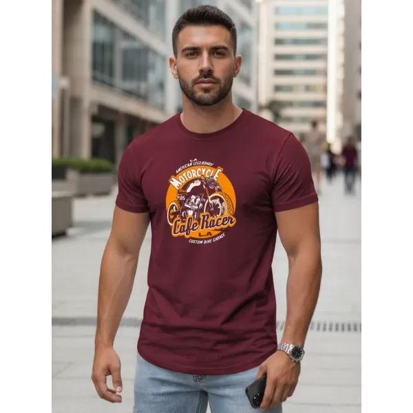  Herren-T-Shirt DSTREET NX5095R-BU BURGUND 
