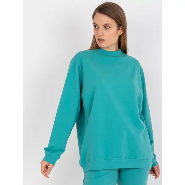  Damen-Sweatshirt BASIC FEEL GOOD AP-BL-A-R001 TÜRKIS 