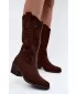 Damenstiefel S.BARSKI HY62-8126 SCHOKOLADE