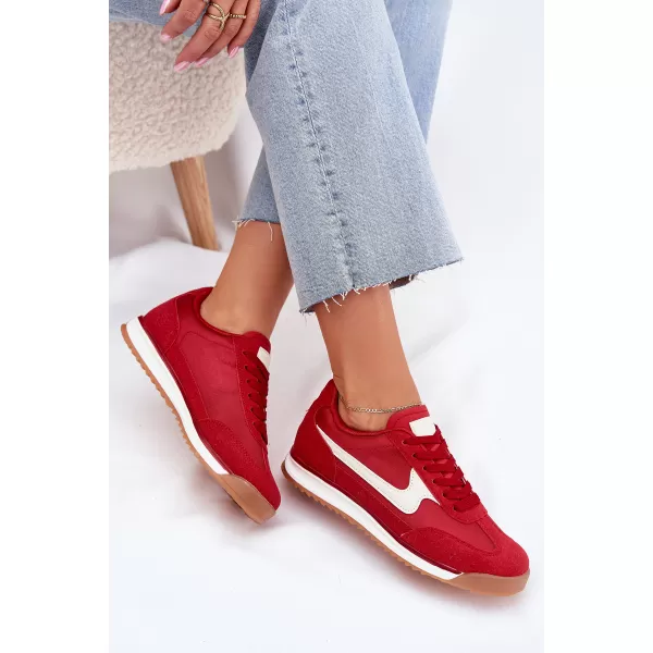  Damen-Sneaker BOTO 25SP30-9099 ROT/BEIGE 