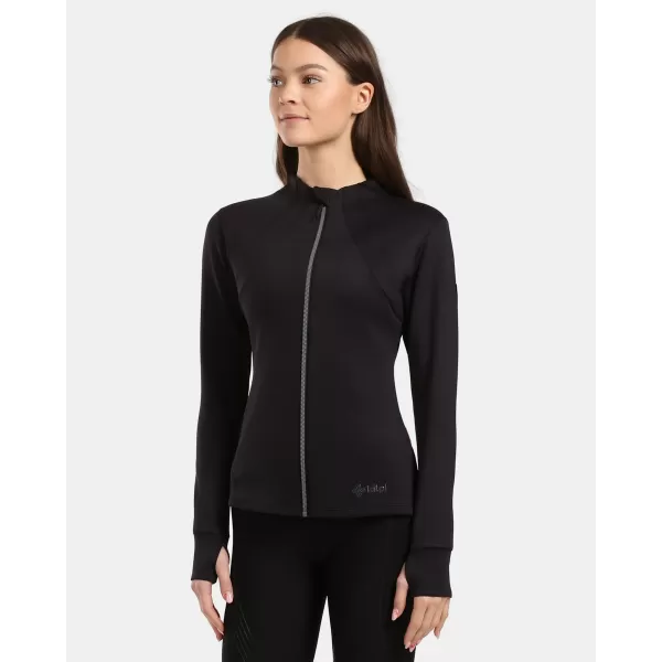  Fleece-Sweatshirt für Damen KILPI LAJEN-W 1L0205KI SCHWARZ 