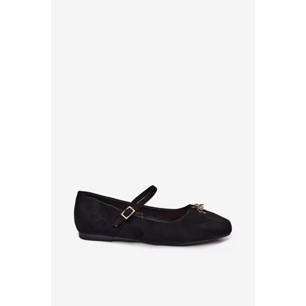  Ballerinas für Damen BOTO 6672 SCHWARZ 