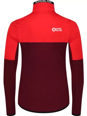 Powerfleece-Sweatshirt für Damen NORDBLANC IDOL NBSFL8337 BURGUND