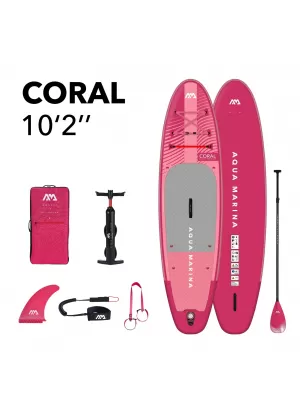 Paddle-Board AQUA MARINA CORAL 10'2'' HIMBEERE