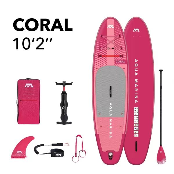  Paddle-Board AQUA MARINA CORAL 10'2'' HIMBEERE 