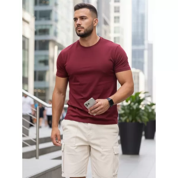  Herren-T-Shirt DSTREET RX5677 ROTWEIN 