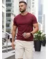 Herren-T-Shirt DSTREET RX5677 ROTWEIN