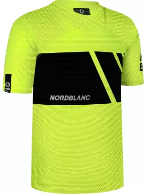 Funktionelles Radsport-T-Shirt für Herren NORDBLANC MUD NBSMF8083 LEUCHTEND GELB