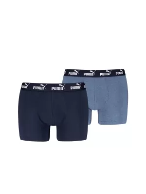 Herren-Boxershorts PUMA ELEMENTS MEN BASIC BOXERS 2P 93875310 DENIM