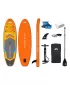 Paddleboard mit Motor AQUA MARINA GO Turbo 320 GELBGRAU