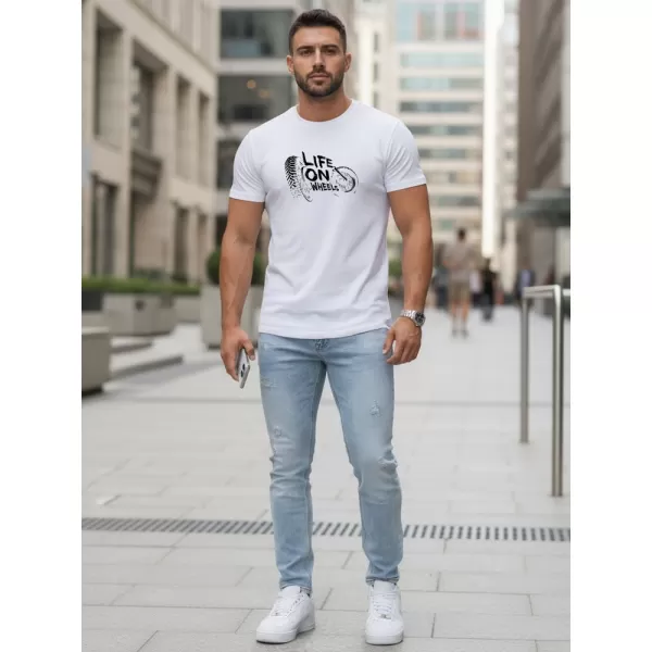  Herren-T-Shirt DSTREET NX5016R-WH WEISS 