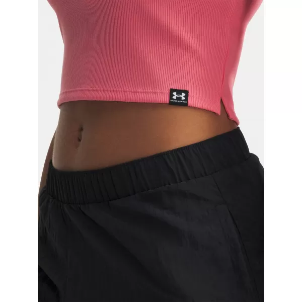  Damen-T-Shirt UNDER ARMOUR RIVAL RIB BABY TEE 6000264-600 ROSA 