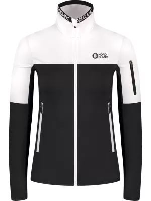 Powerfleece-Sweatshirt für Damen NORDBLANC IDOL NBSFL8337 SCHWARZ