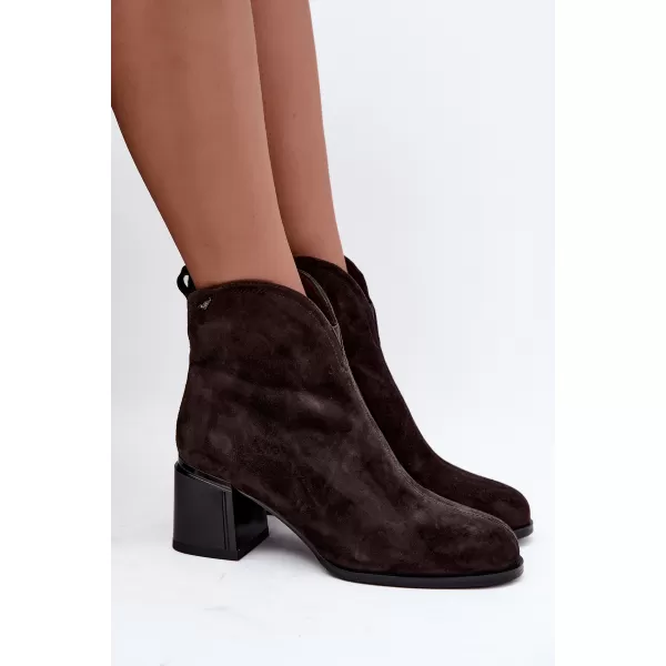 Damen-Stiefeletten VINCEZA 91178 BRAUN 