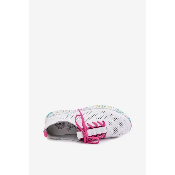  Damen-Stiefeletten EVENTO 26PB32-9790 WEIß/ROSA 