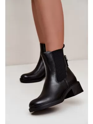 Damen-Stiefeletten SERGIO LEONE BT-04 SCHWARZ