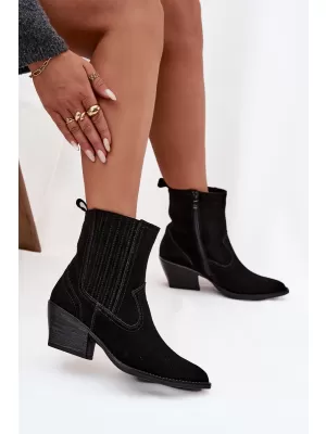 Damen-Stiefeletten BOTO 6350 SCHWARZ
