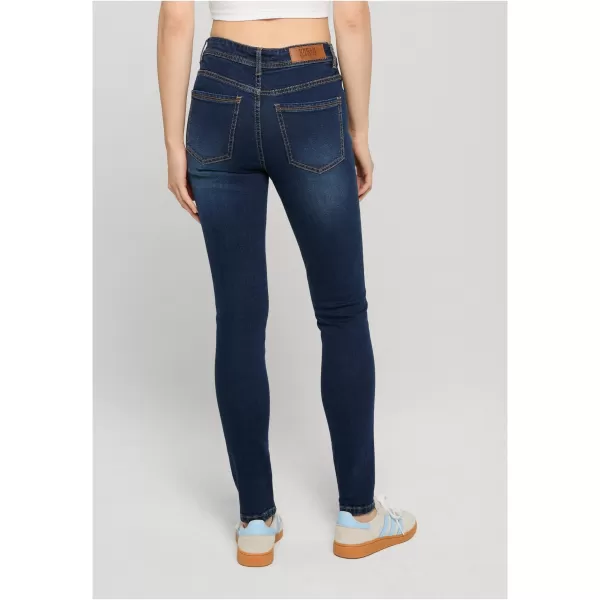  Damenhosen URBAN CLASSICS TB8370 DUNKELBLAU GEWASCHEN 