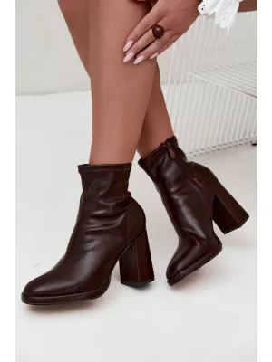 Damen-Stiefeletten BOTO NN636 BRAUN