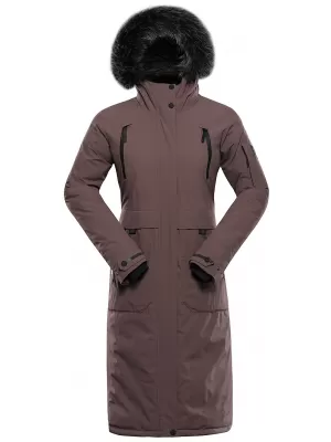 Wintermantel für Damen ALPINE PRO WUSSA 2 PFEFFERKORN