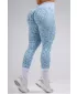 Kompressions-Push-up-Leggings mit Leopardenmuster NEBBIA PRIMAL 849 BLAUER LEOPARD