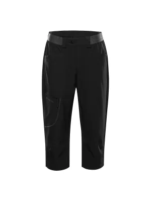 Caprihose für Damen ALPINE PRO WEDERA 2 SCHWARZ