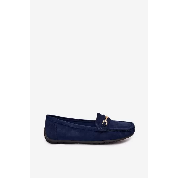  Damenmokassins BOTO FT247 MARINEBLAU 