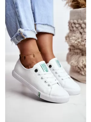 Damen-Sneaker BIG STAR SHOES GG274006 WEIß/GRÜN