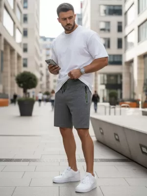 Herrenshorts DSTREET SX2280 DUNKELGRAU