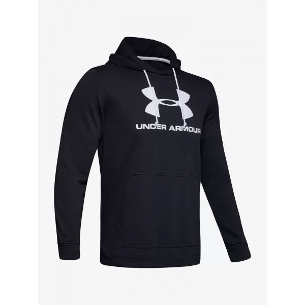  Herren-Sweatshirt UNDER ARMOUR SPORTSTYLE TERRY LOGO HOODIE 1348520-001 SCHWARZ 