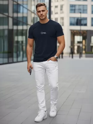 Herren-T-Shirt DSTREET NX5125R-NY DUNKELBLAU