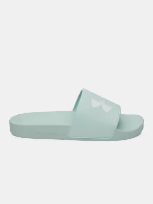 Damenhausschuhe UNDER ARMOUR UA W ARMR SLIDE 6007532-703 GRÜN