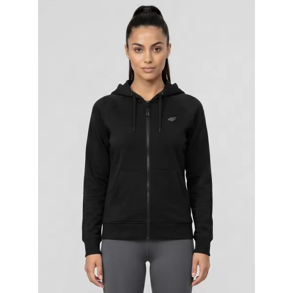  Damen-Sweatshirt 4F WMM00TSWSF2535 TIEFSCHWARZ 