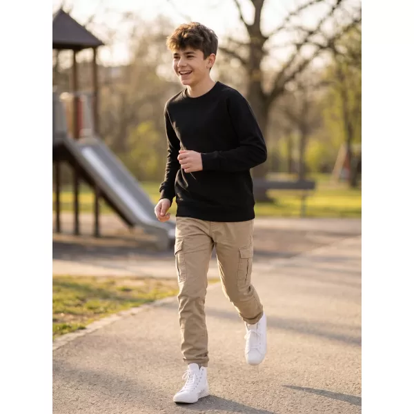  Kinder-Sweatshirt MALFINI CREW 427 SCHWARZ 