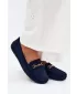 Damenmokassins BOTO FT247 MARINEBLAU