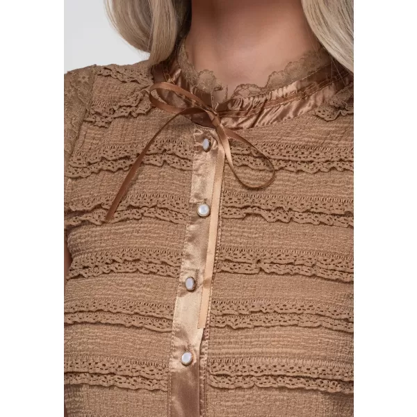  Damenbluse OMBRE OW-TS-E0066 TAUPE 
