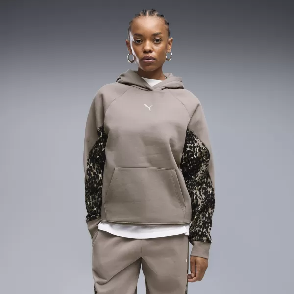  Damen-Sweatshirt PUMA SPORT ANIMAL STANDARD HOODIE FL 69400781 MAUSGRAU 