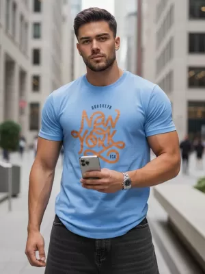 Herren-T-Shirt DSTREET RX5370 BLAU