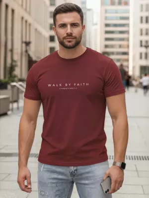 Herren-T-Shirt DSTREET NX5123R-BU ROTWEIN