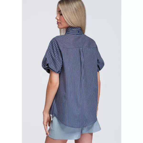  Damenhemd OMBRE OW-SH-E0067 MARINEBLAU 